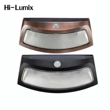 Hi-Lumix 8 светодиодов IP65 Солнечная настенная лампа PIR датчик движения улыбающееся лицо беспроводной безопасности шаг светильник ночник лестница, сад, дверной проем