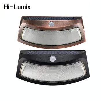 

Hi-Lumix 8Leds IP65 Solar wall lamp PIR sensor motion smiling face Wireless Security Step Light Night Lamp Stair,Garden,Doorway