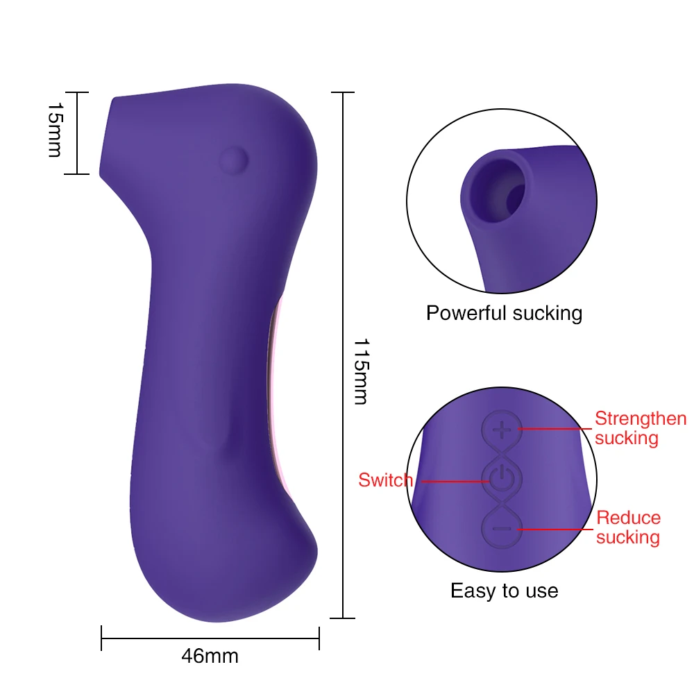 Sex Clitoris Vibrator Women USB G Spot Vibration Clit Stimulator 10 Speeds Oral Sex Nipple Sucker Erotic Toys Female Masturbator (7)
