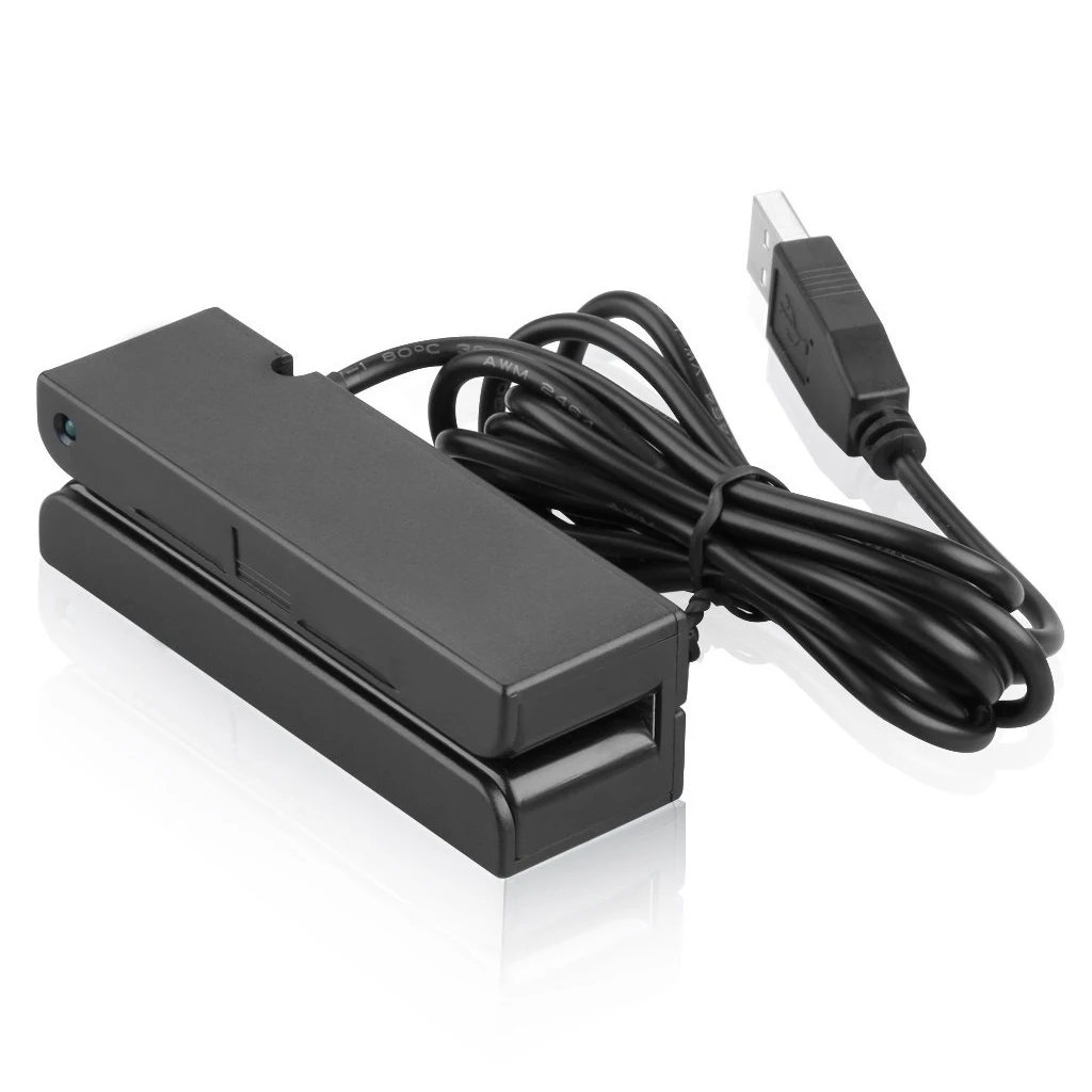 Durable Credit Card Reader 3 Track USB Blackin Card Readers