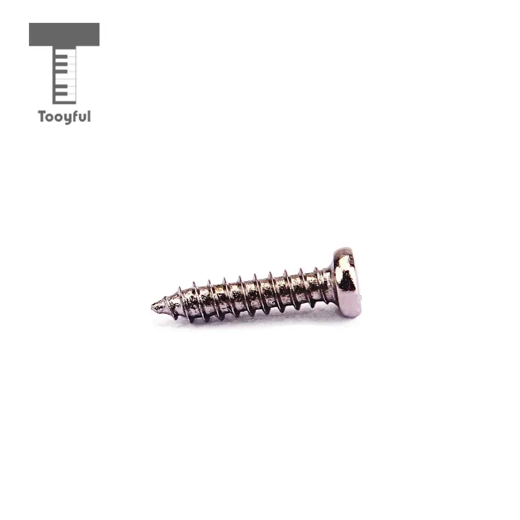Tooyful 100 Pieces Iron Tuning Peg Tuner Mounting Screws for Guitar Bass Ukulele Mandolin Universal Parts 11 x 2.2mm