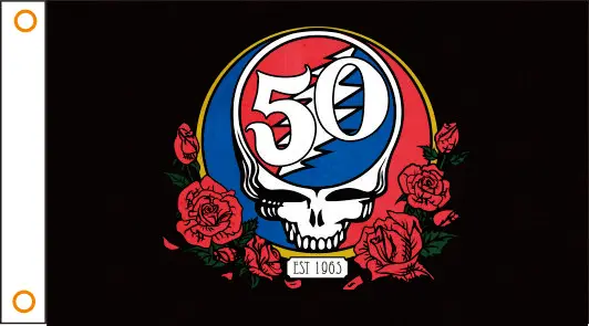 

90*150cm flag Dead-50th Band banner Custom