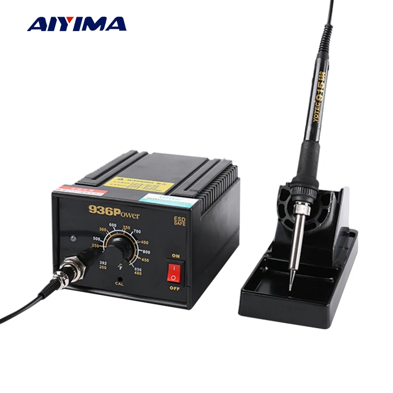 

AIYIMA 936 Electric Soldering Station 75W 110V 220V Anti-Static Constant Temperature Welding Thermostat Electric Iron A1321 Core