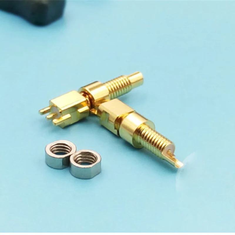 

50pcs custom made universal pin Socket female socket mmcx Pure copper gold plated Built-in Nuts+50pcs male mmcx Socket for shure