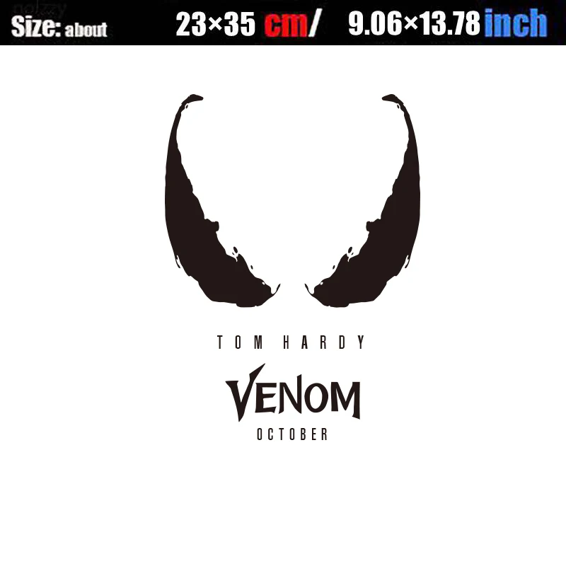 C in Black NOIZZY Venom Legends язычок Авто Мода Виниловая наклейка, стикер светоотражающий на заказ черный белый корпус окна тюнинг стайлинга автомобилей - Название цвета: C in Black