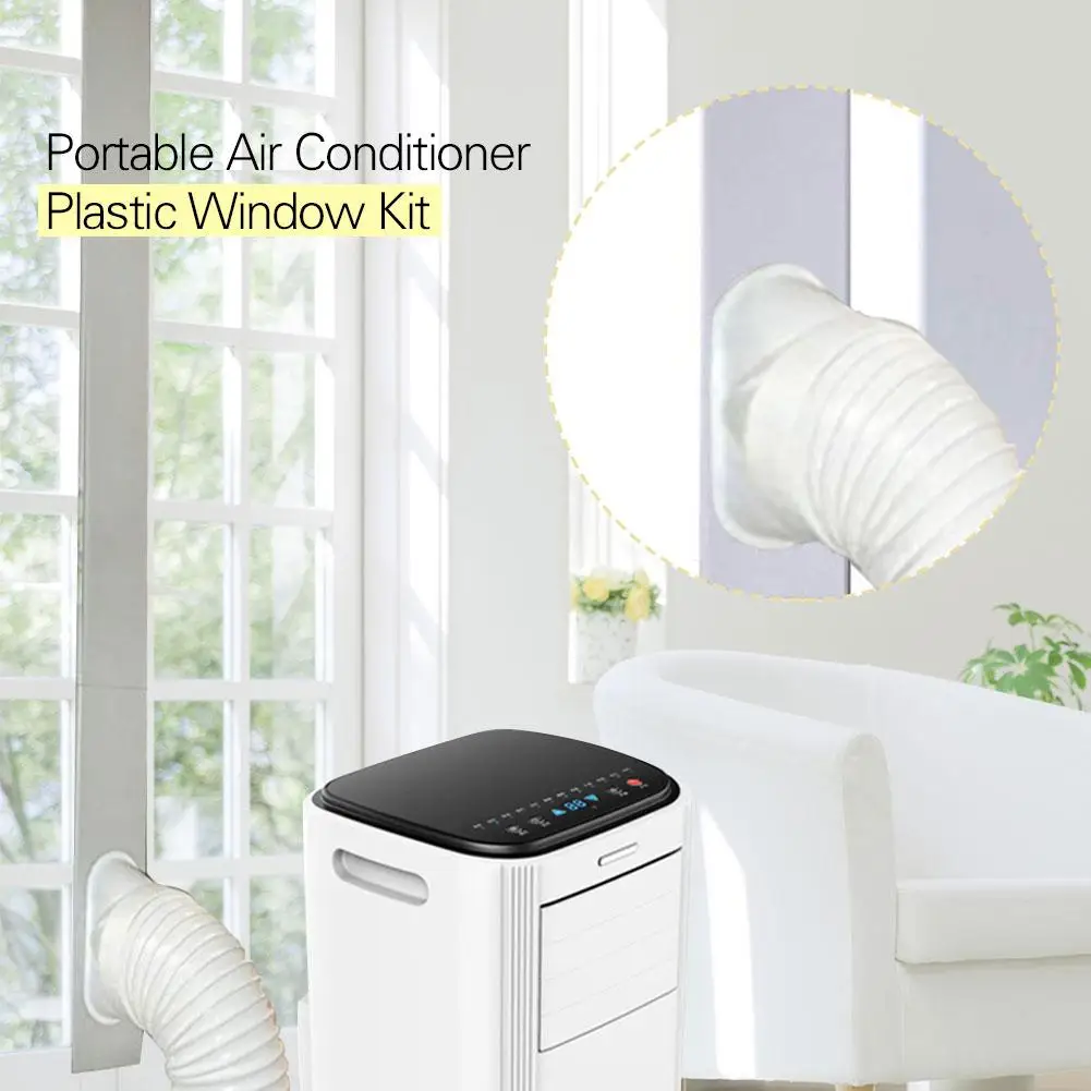 

Portable Air Conditioner Plastic Window Kit Vent Kit for Sliding Glass Window Hose with Adjustable Length between 89cm-145cm Por