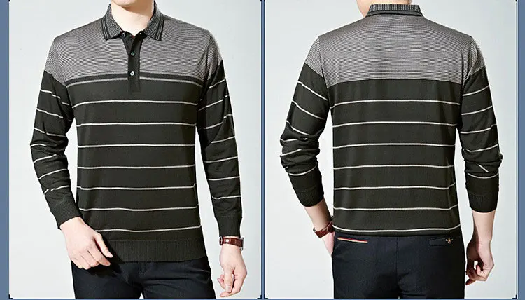 Осенний Повседневный кашемировый свитер-пончо шерстяной мужской свитер пуловер с длинными рукавами рубашки мужские с карманом свитер