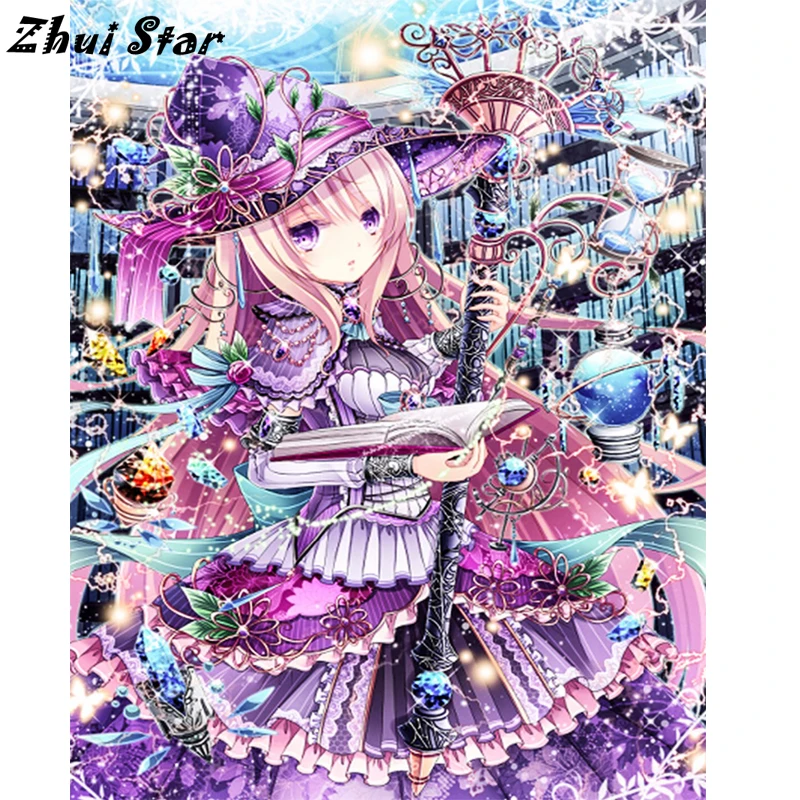 

NEW Full Square Diamond 5D DIY Diamond Painting Cartoon girl Cross Stitch Rhinestone Mosaic Painting Home Decor FC1745