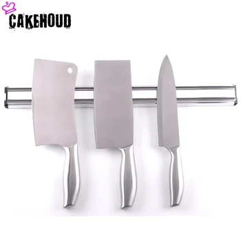 

CAKEHOUD High Quality 23 Inch Magnetic Knife Holder Wall Mounted Silver ABS Placstic Block Magnetic Knife Holder For Metal Knife