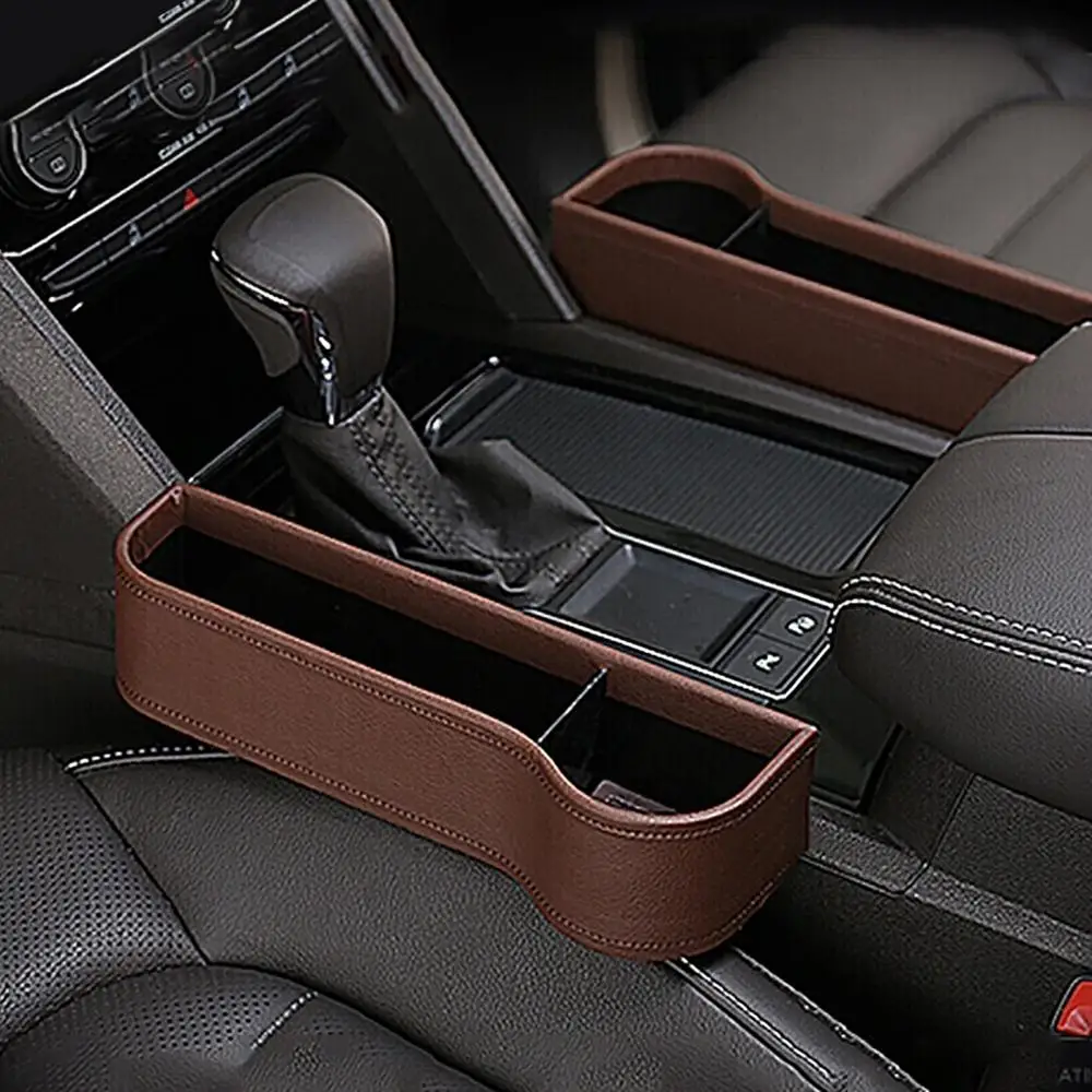 

Car Seat Crevice Storage Box Multi-function Auto Gap Pockets PU Leather Organizers Interior Accessories Universal Size for Car