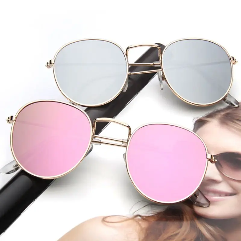 

2019 Luxury Mirror Sunglasses Women/Men Brand Designer Glasses Lady Round Sun Glasses Street Beat Oculos De Sol Gafas