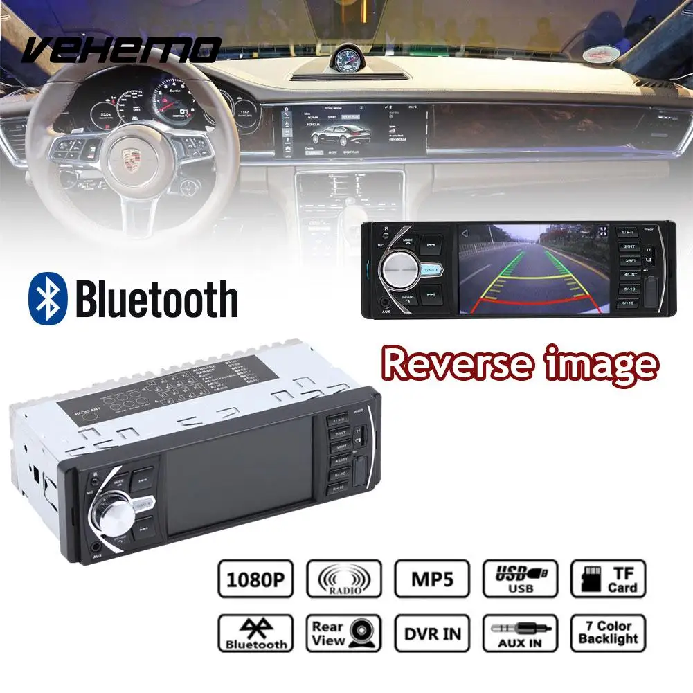 

Car Radio Audio Video Player Car MP5 Player Support Rearview Reverse Image MP3 4022D 1Din