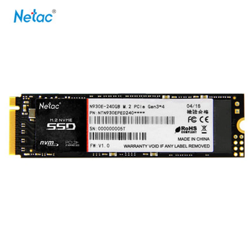 Netac Original SSD N930E PRO Solid State Drive SATA3 60G 120G 240G 480G SSD For Laptop Desktop Hard Drive TLC Solid State Disk