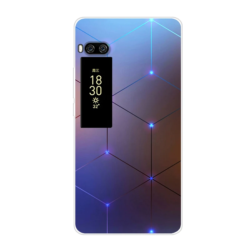 Чехол для Meizu Pro 7 модная Прозрачная мягкая задняя крышка из ТПУ Plus силиконовые