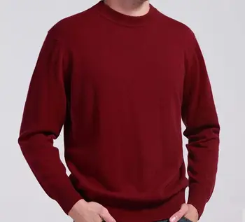 

Man's Cashmere Sweaters men Winter sweater brand Autumn O-Neck Long Sleeve Pullovers Soft Warm Knitwear Plus Size S-XXXL 50