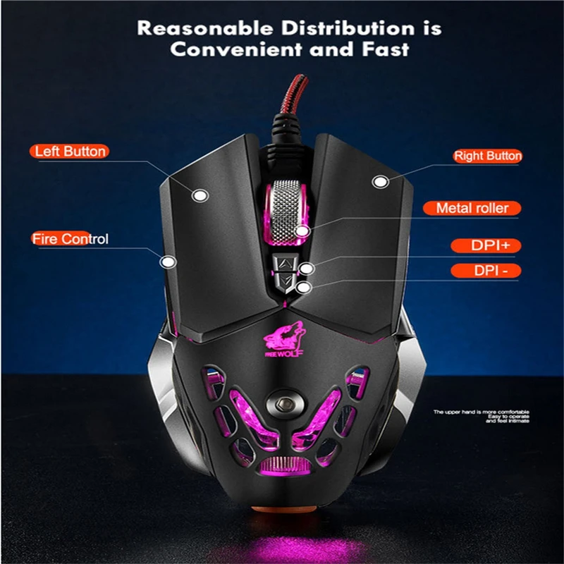 Мышь Raton Ordenador, проводная, с подсветкой, USB, программирование, игровые мыши, мышь, профессиональные Мыши для ПК, ноутбука, компьютера, мышь 19Mar11