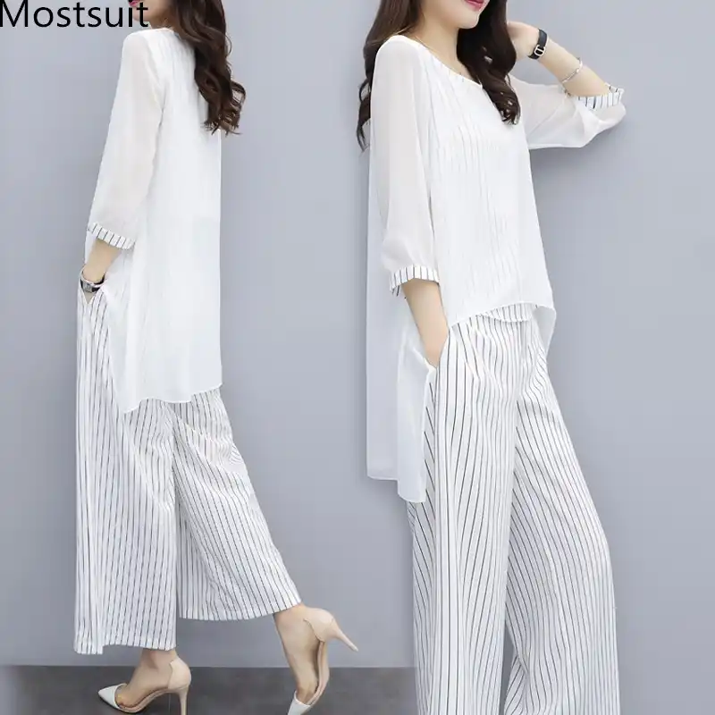 women's plus size chiffon pant suits