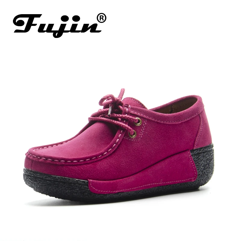 smooth leather platform shoes