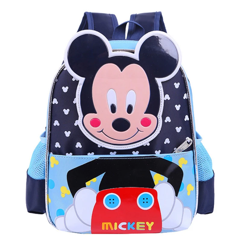 Disney рюкзак Минни ортопедические сумки школьный Микки Водонепроницаемый Bookbag для