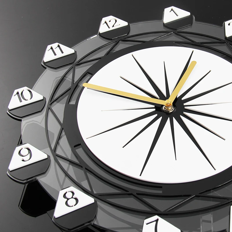 MEISD Новые Креативные настенные часы с поворотным колесом обозрения современный дизайн бесшумные кварцевые Подвесные часы для гостиной с наклейками на стену