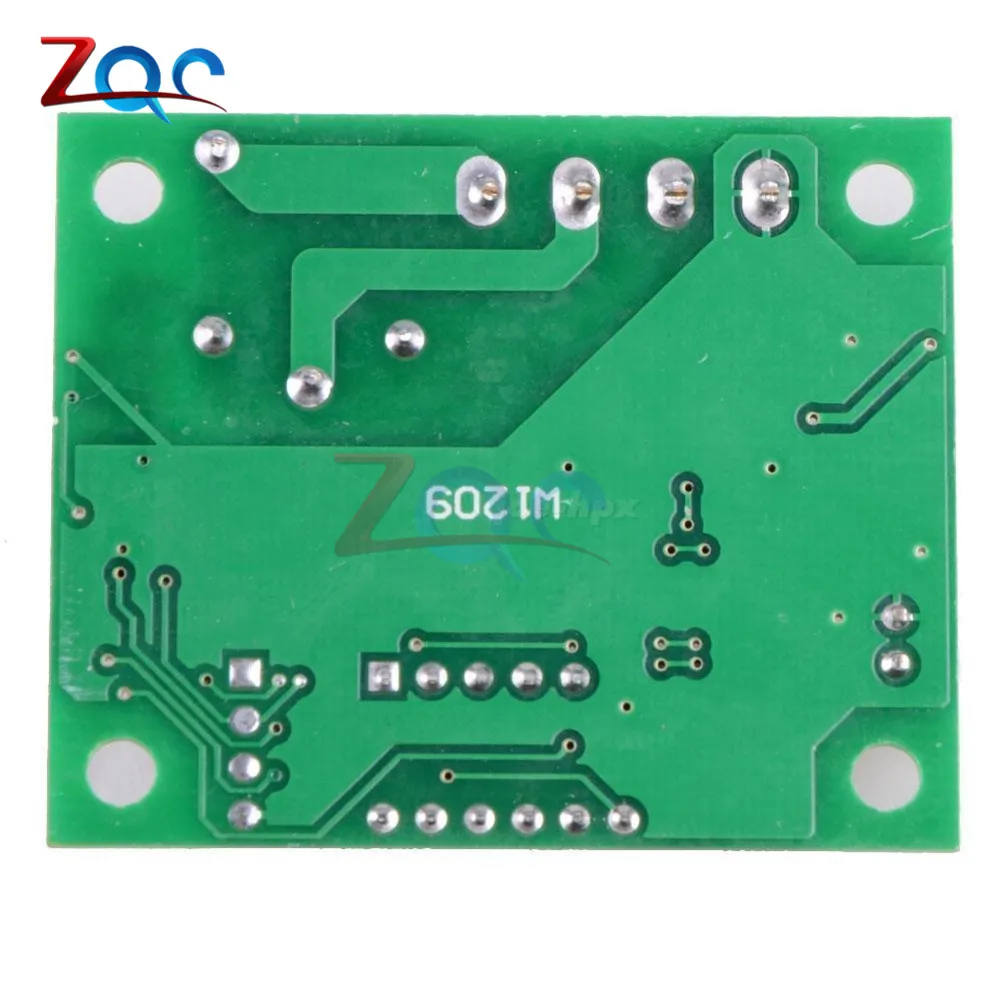 W1209 Зеленый светодиодный цифровой термостат контроль температуры термометр термо контроль Лер модуль переключателя DC 12 В водонепроницаемый NTC датчик