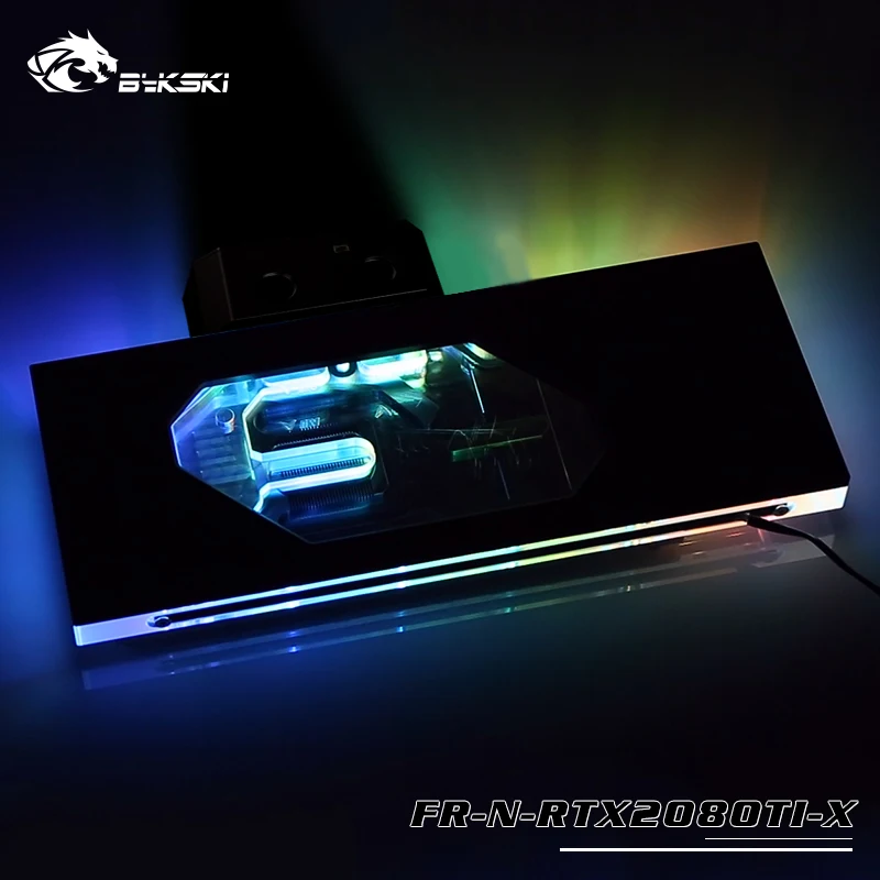 Кулер водяного охлаждения Bykski совместимый с графическим процессором NVIDIA RTX 2080