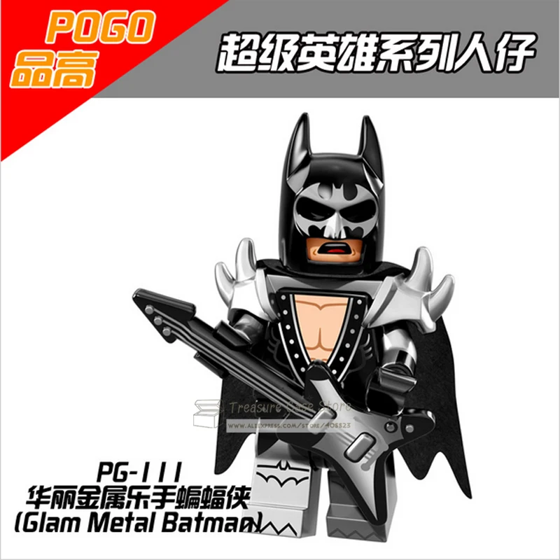 

PG111 Glam Metal Batman figure Super Hero Building Toys Blocks