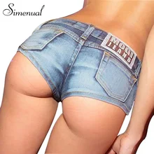 Summer style 2017 new denim shorts women fashion slim solid sexy mini hot shorts clubwear fitness skinny jean short ladieswear
