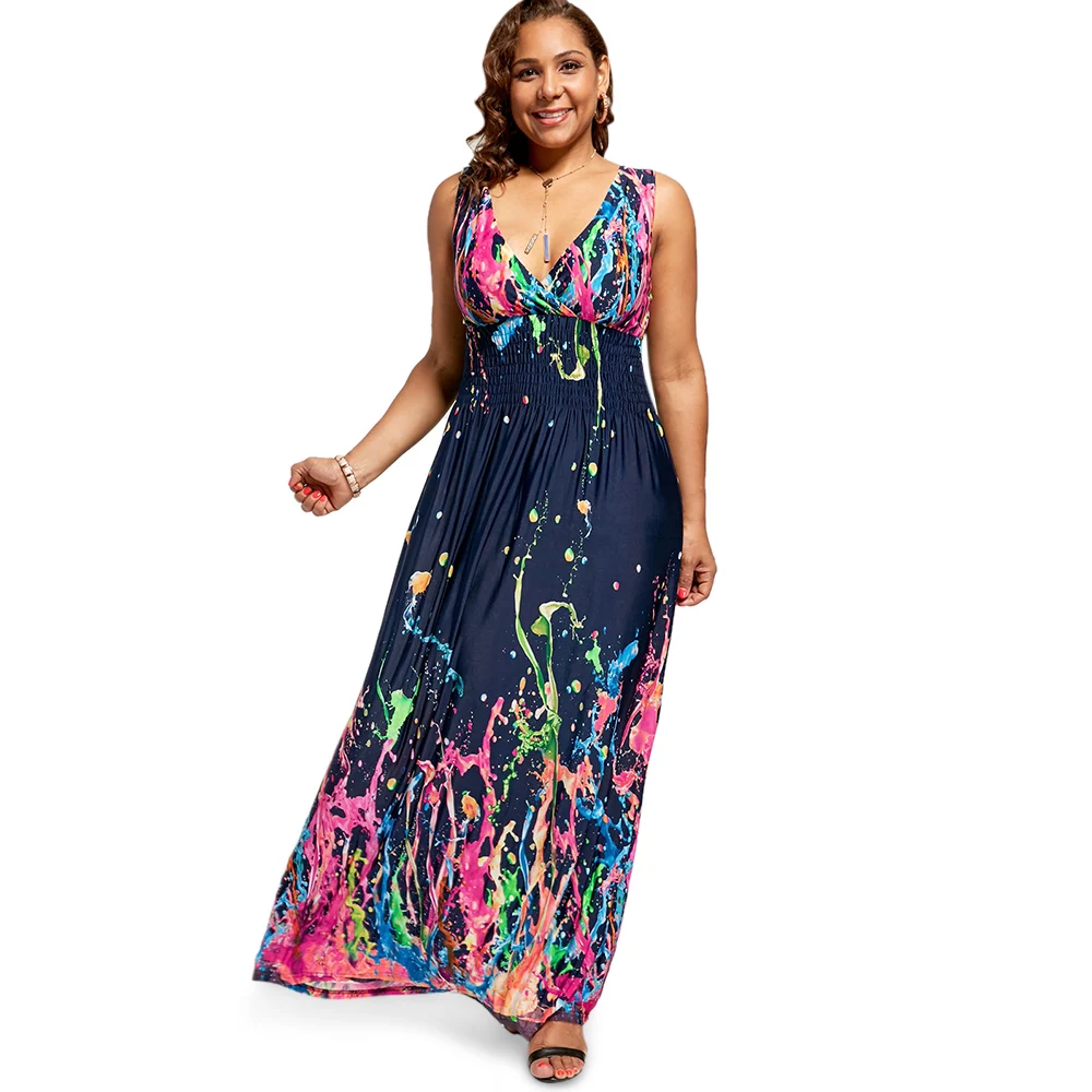 casual plus size empire waist dresses