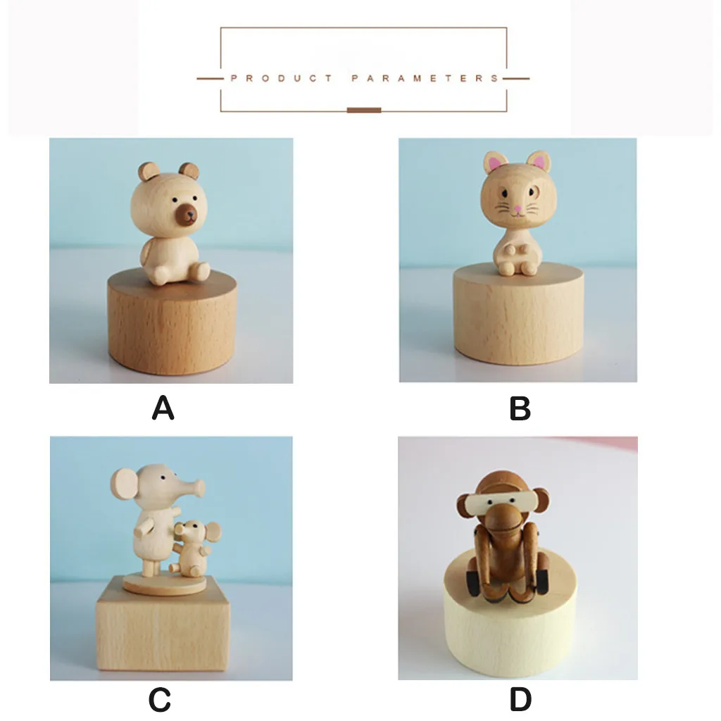 Music Gift For Girlfriend Cute Animal Wooden Carved Music Box Beech Wood Crafts Musical Toy Kids Gifts a712 Music Gift For Girlfriend Cute Animal Wooden Carved Music Box Beech Wood Crafts Musical Toy Kids Gifts a712