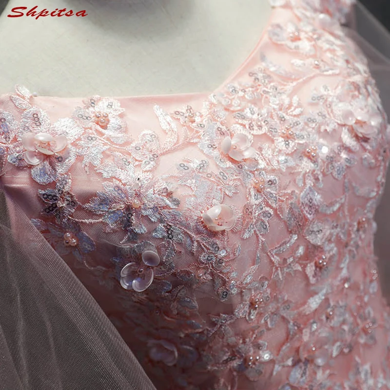 Pink Lace Quinceanera Dresses Ball Gown Sweet 16 Puffy Masquerade Quinceanera Gown Prom Dresses for 15 Years
