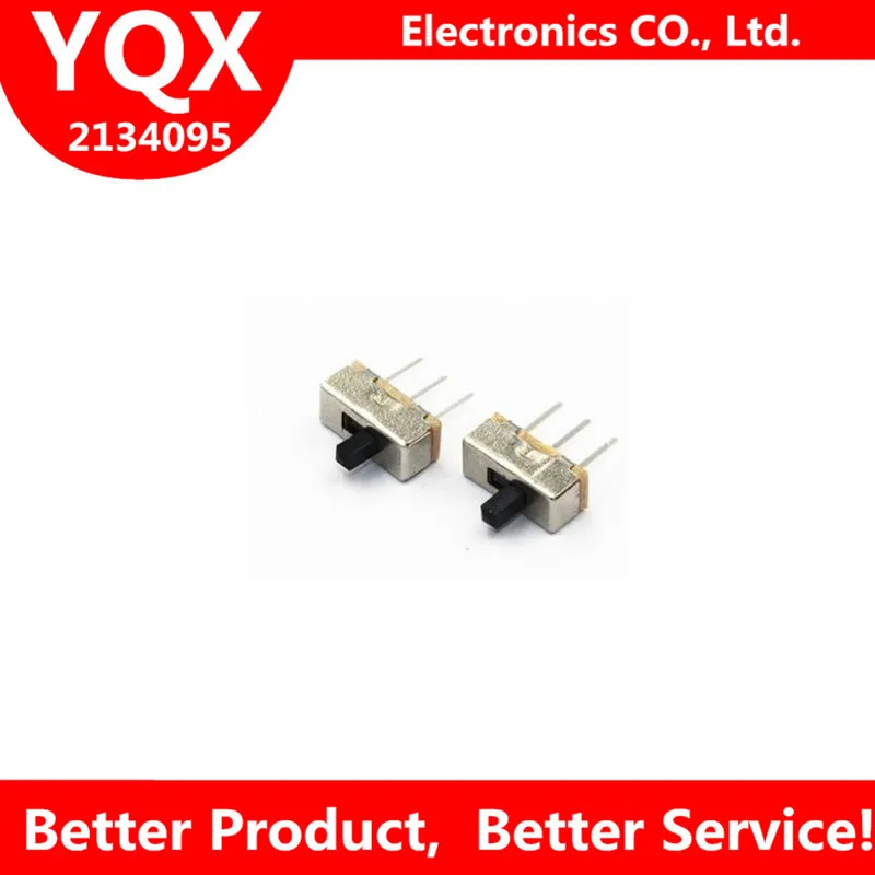 AuGreener 50 Pcs SS12D00G3 2 Position SPDT 1P2T 3 Pin PCB Panel Mini Vertical | Электроника