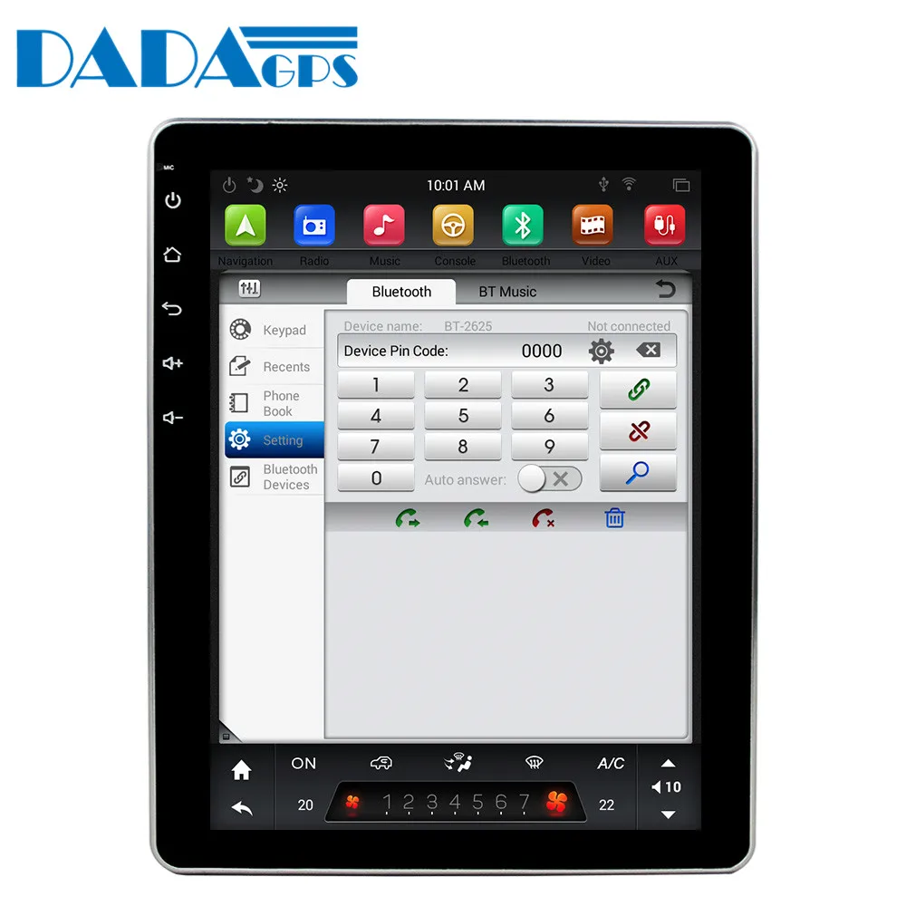 Discount universal car multimedia radio Tesla style Android 8.1 4+32GB For Toyota / Nissan / Nissan / Hyundai GPS Navigation Head unit 16