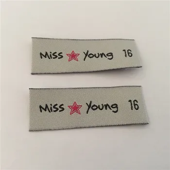 

Custom Soft Quality Cloth Woven Name Labels Woven Labels