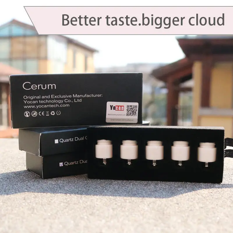 Buy 5pcs original Yocan Cerum atomizer tank replacement head Ceramic donut