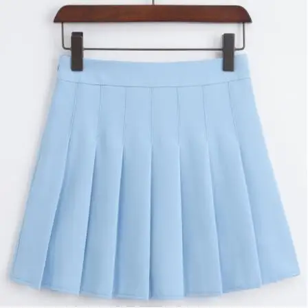 Summer fashion Girls Pleated Tennis Skirt A Lattice Short Dress High Waist Uniform With Inne Black Pink Blue White Dress