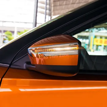 

2 PCS ABS Plastic Chromed Rear View Mirror Cover Trim For Nissan Kicks 2016-2018