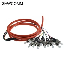 ZHWCOMM ST 12 core 1,5 м многомодовый fanout волоконно-оптический косички высокого качества волоконно-оптический al патч-корд