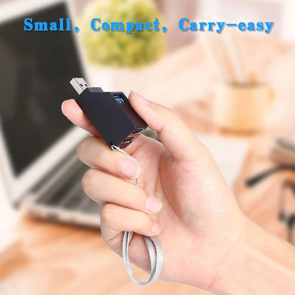 Новый 3 портовый usb концентратор Mini USB 2 0 высокоскоростной разветвитель для ПК