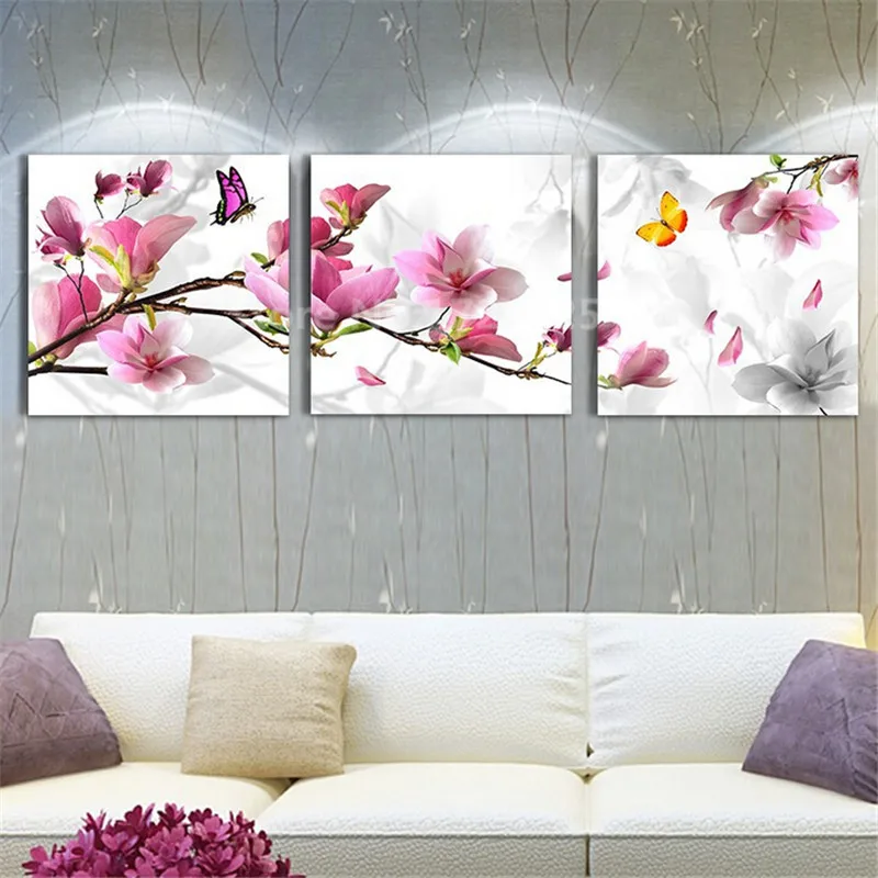 3-pcs-canvas-art-Modern-Home-Decoration-Wall-Art-Picture-For-Living-Room-Pink-Tulip-Flower (4)