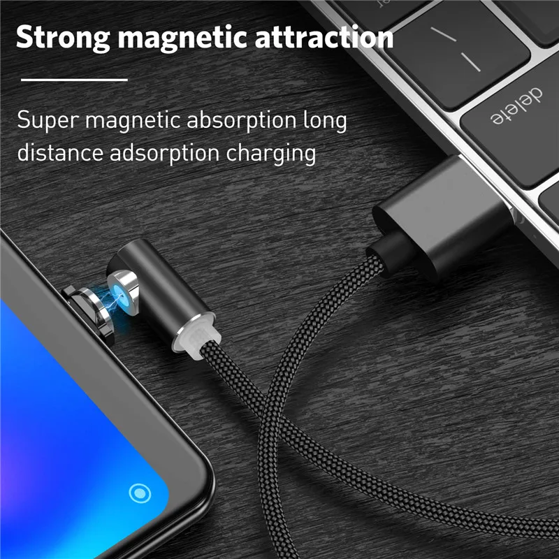 Moskado локоть Magentics кабель быстрой зарядки для Android Micro usb type-C магнит зарядное устройство Шнур для iphone ios