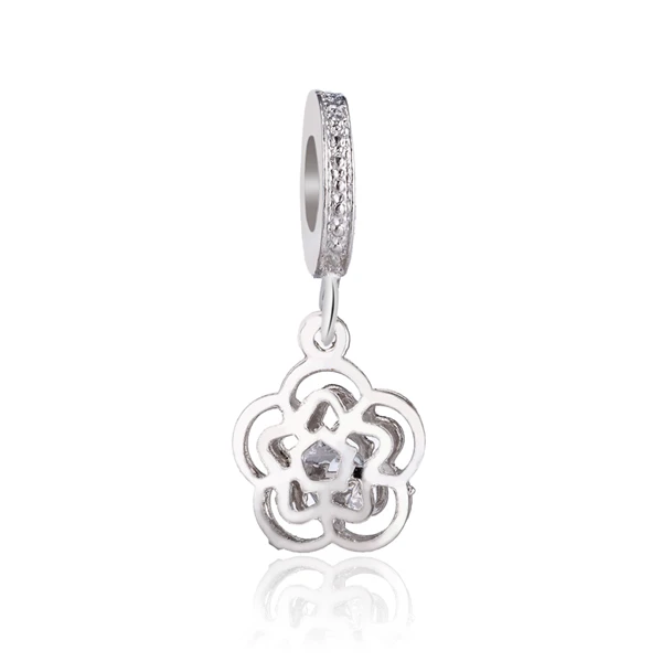 Эмаль Хрустальная Снежинка Змеиный лист сердца Минни DIY Бусины Fit Pandora Подвески Браслеты для женщин летние аксессуары - Цвет: Style 24