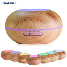 Air Humidifier Ultrasonic Aroma Essential Oil Diffuser LED Aroma Diffuser Lamp Aromatherapy Large Capacity Wood Grain 2017 New