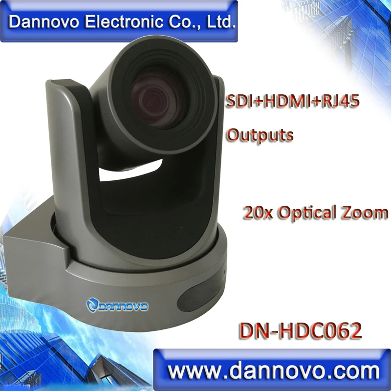 شحن مجاني: البث DANNOVO كاميرا 20x التكبير مع SDI ، HDMI ، IP RJ45 ، دعم H.265 ، الصوت ، ONVIF ، RTSP ، VLC (DN-HDC062)