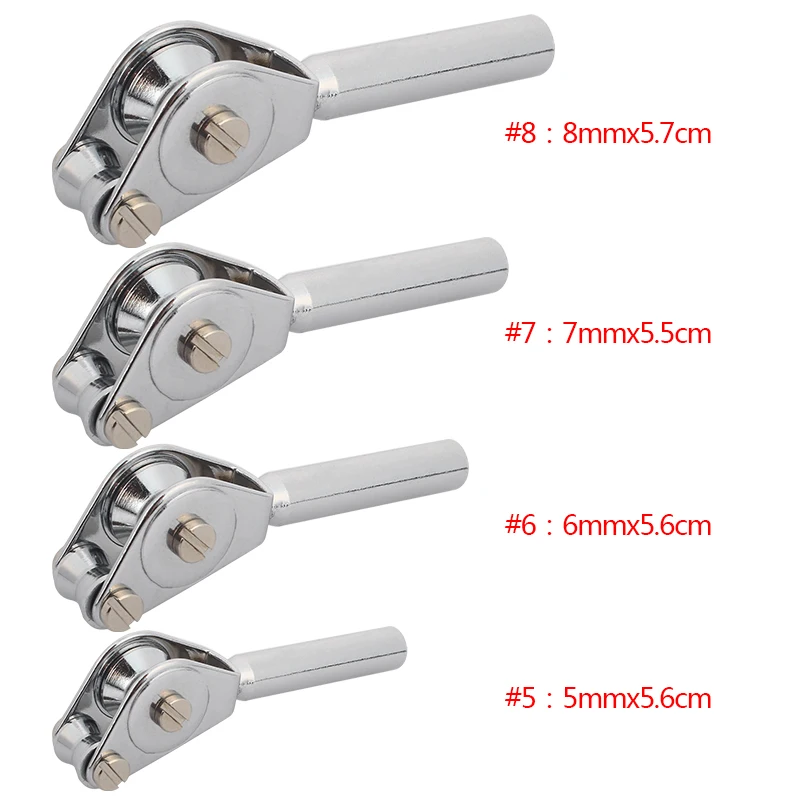 

Fishing Rod Pulley Fish Guide Eyes Silver Stainless Steel Tools Outdoors DIY Durable
