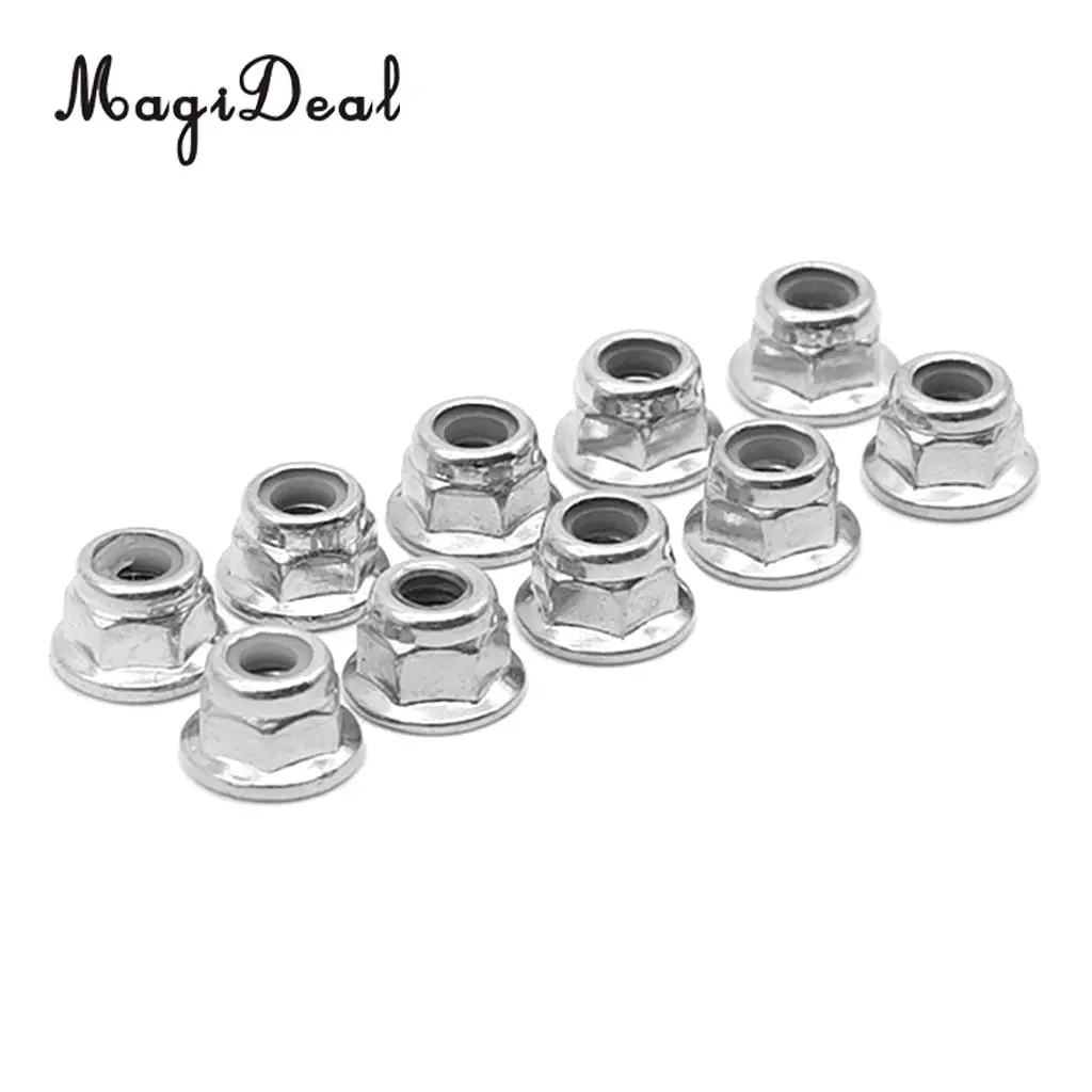 8pcs Silver Alum M4 Lock Wheel Nut Fit WLtoys 12428 12423 RC Car parts