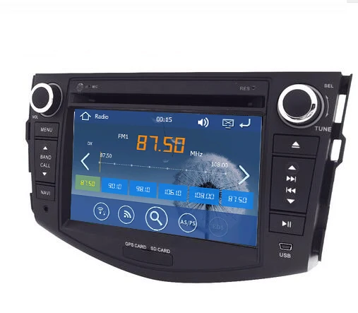 Clearance Car DVD Player 2 Din For Toyota RAV4 2006 2007 2008 2009 2010 Steering-Wheel Touch GPS Navigation radio BT RDS Audio 4