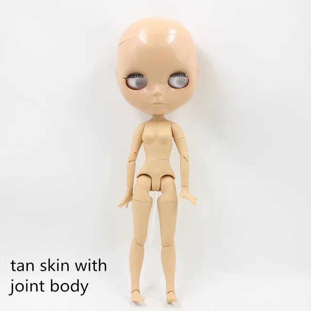 Neo Blythe Doll Without Eyechips, Bald & Factory Jointed Body 4