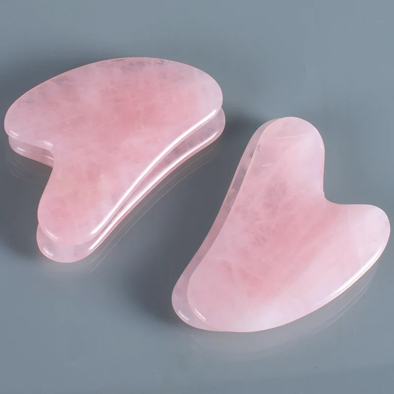 10 шт. Gua Sha массажные инструменты натуральный розовый кварц 100% ручная работа Guasha