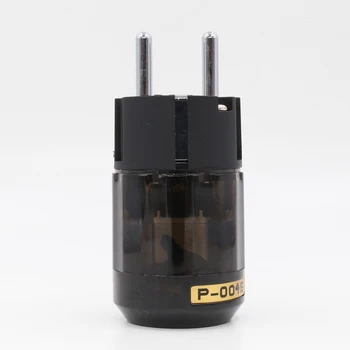 

2pcs P-004E Rhodium palted EU AC power plug for DIY audio power wire